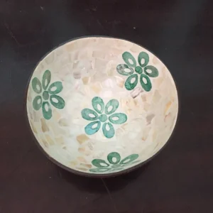 Chén Dừa trang trí họa tiết
