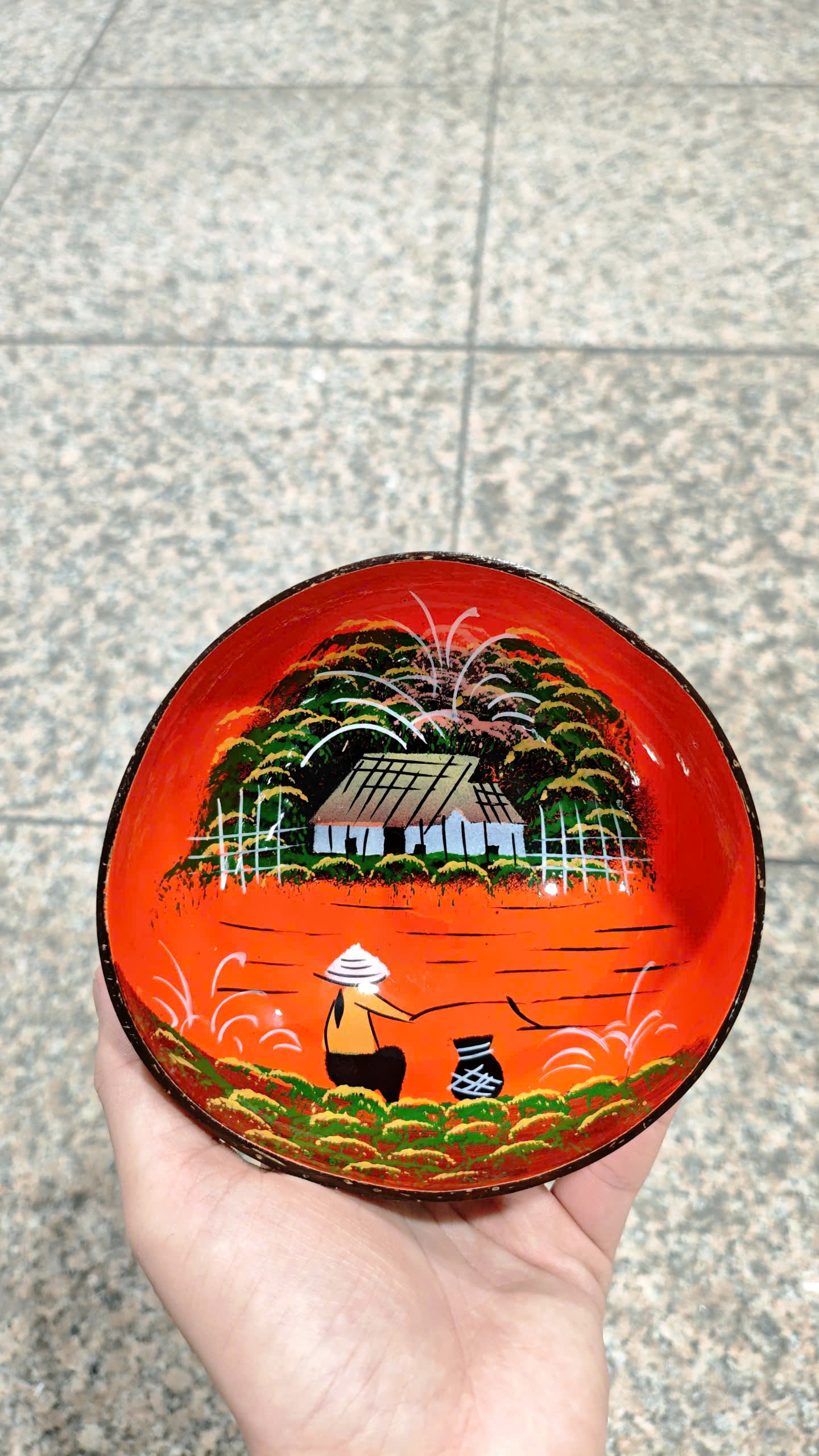 gáo dừa làng quê